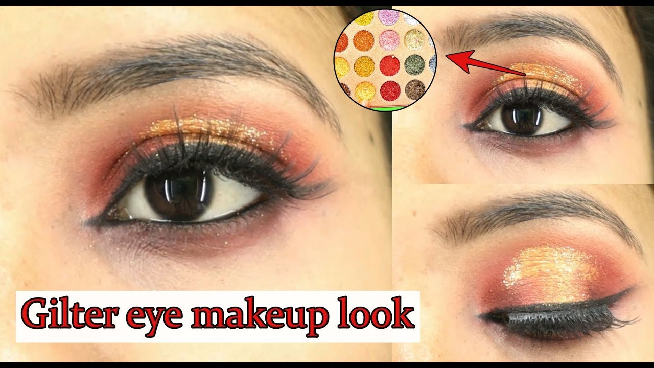 Soft Glitter eye makeup for wedding \ party \ Special Occasion quicky & easy bridal eye makeup