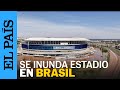 Brasil  se inunda el estadio del club gremio en rio grande do sul  el pas