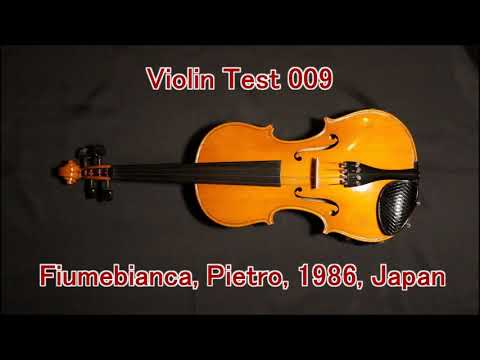 Violin Test 009 Fiumebianca, Pietro, 1986, Japan - YouTube