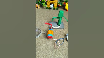 Mini hand pump project water with supply motor and cow #shorts #33
