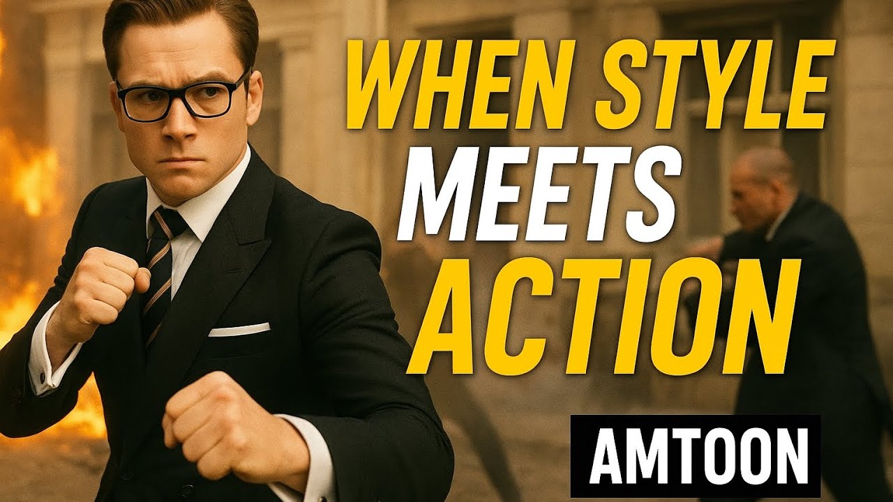 When Style Meets Action | Kingsman Fight Scene | Stylish Spy Movie Clip | Amtoon26  