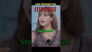 Lisa Teaches Thai Tongue Twister  blackpink kpop youtubeshorts shorts lisa jisoo
