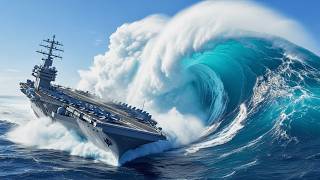 When a Giant Tsunami Strikes USS Kitty Hawk | Realistic Simulation