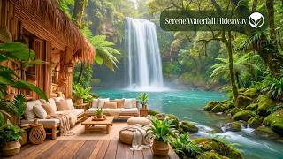 Serene Waterfall Hideaway 🌊 Jungle Birds and Flowing Water for Calm Mind and Focus
