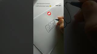 How to write RAMYA in bubble letters #shorts #fyp #tutorial