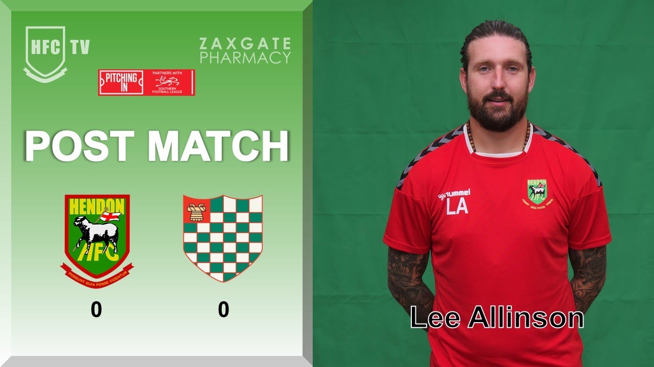 Lee Allinson post match v CHESHAM UTD - 27 September 2022