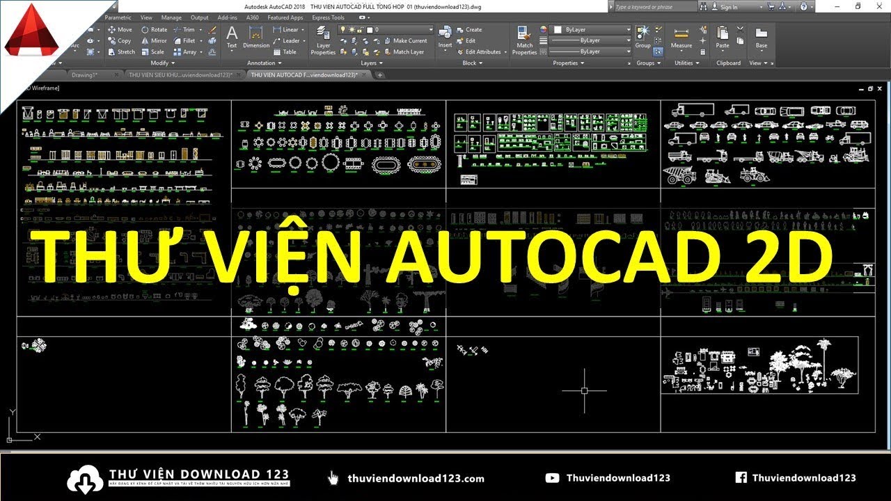 Tải thư viện AutoCAD 2D Full ✅ Miễn phí tải về thư... - youtube