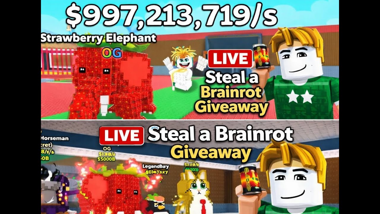 🎁 LIVE STEAL A BRAINROT ROBLOX GIVEAWAY 🔥 | Join Now