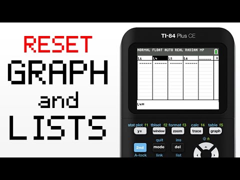 Video: Hoe reset je de lijst op TI 84?