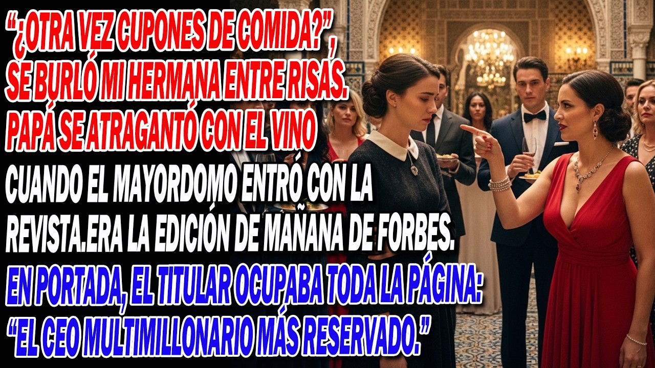 💸 😏 En la cena, mi hermana: “¿Sigues con cupones?” Rieron todos… y justo entonces…