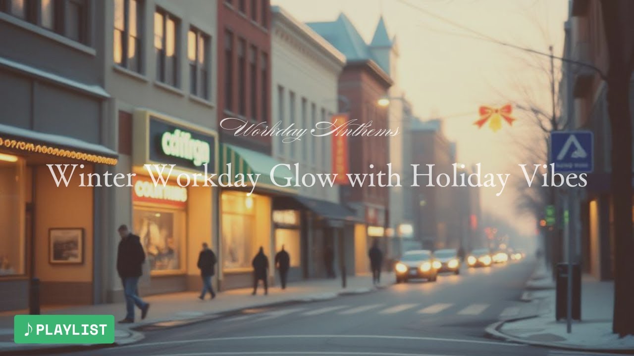 【Playlist】Winter Workday Glow with Holiday Vibes｜Chill Music for Work, Study & Relax