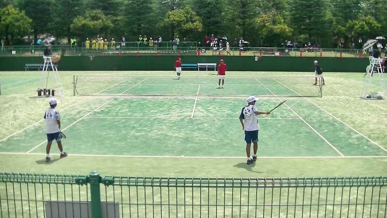 第55回 関東中学生大会　個人戦　1回戦　中村・岩田　対　吉田・石塚(埼玉 松山)