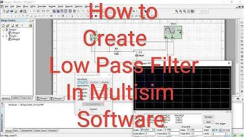 How🙄 to Simulate Low Pass Filter using Passive Components ,  Partical in Multisim Software
