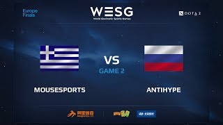 AntiHype против Mousesports, Вторая карта, WESG 2017 Dota 2 European Qualifier Finals