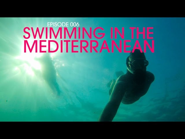 Swimming in the Mediterranean – Backpack Europe 006