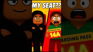 This Plane Passenger Tried to Steal My Seat 💀✈️ #storytime #rant #roblox  #relatable