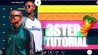 How To Make 3 STEP Like JAZZWORX & THUKUTHELA | FL Studio Mobile 