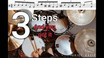 16th note triplets fill #2 Drum lesson - Ariel Kasif