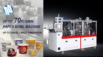 130oz KFC Bucket Paper Bowl Making Machine High Speed 50-70pcs/min