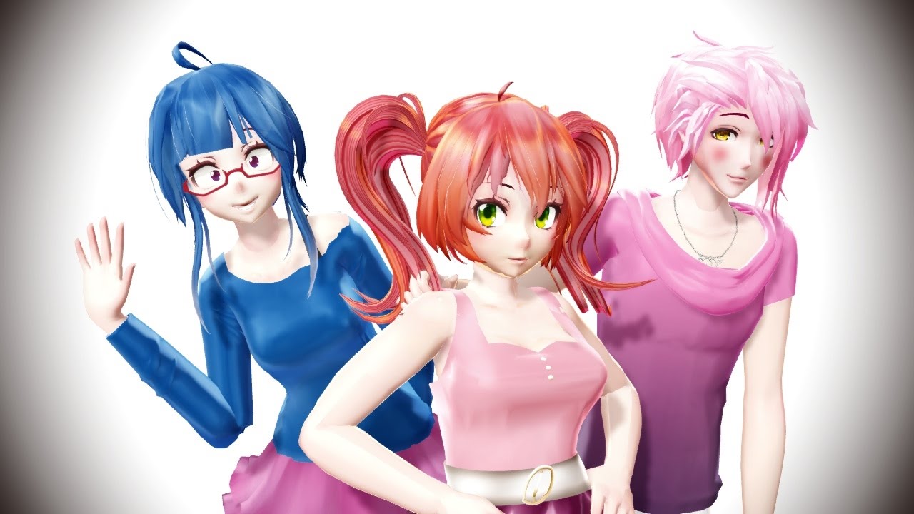 (MMD x FNAFHS) Little Apple (Abby, Felix, Lily)