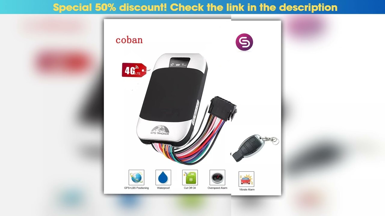 Coban TK303G 4G IP66 Waterproof GPS Tracker Remote Engine CutOff Oil Free Web APP Vehicle