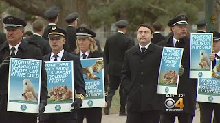 Frontier Pilots Demonstrate In Denver Amid Pay Fight