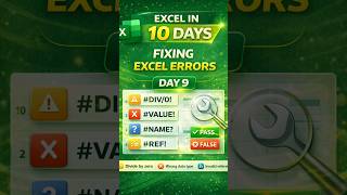 Day 9 – Fixing Excel Errors
