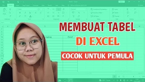 Cara Buat Tabel di Ms Excel Untuk Pemula