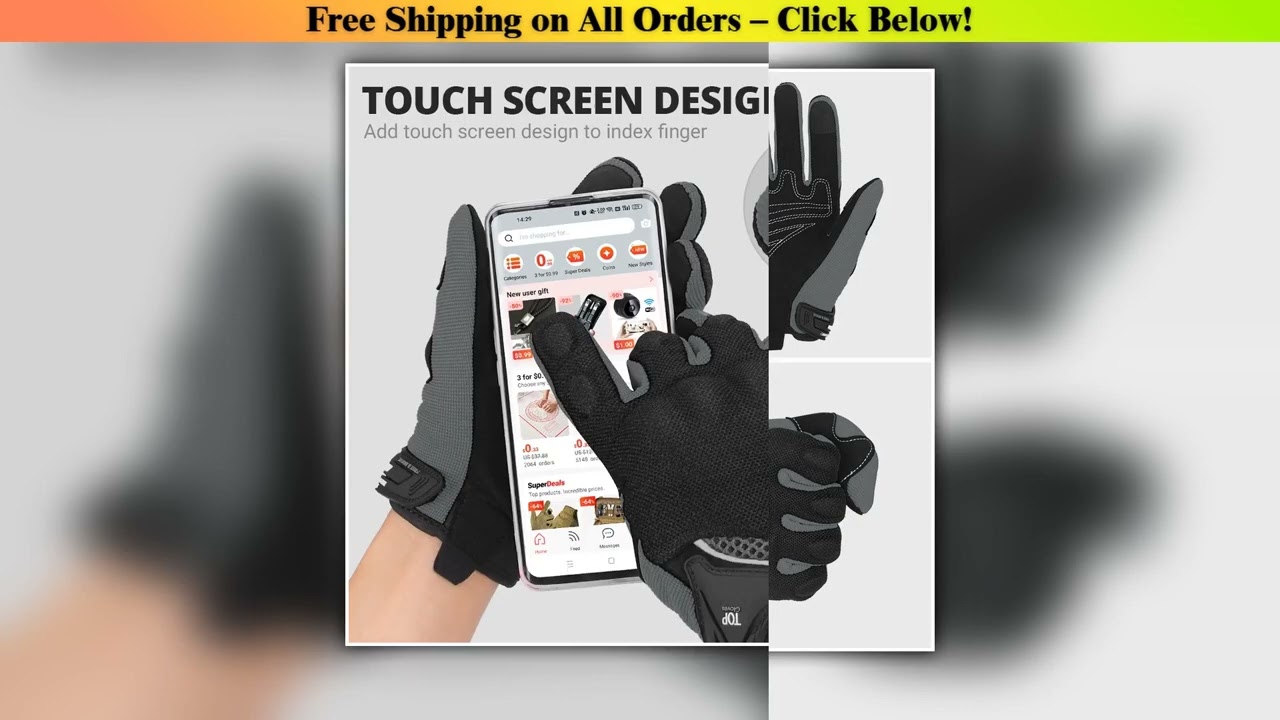 Motorcycle Gloves Moto Touch Screen Breathable Gloves Motorbike Racing Riding Bicycle Protective