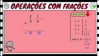Adição e Subtração de Frações - 02 - Fractions Basic Introduction screenshot 4