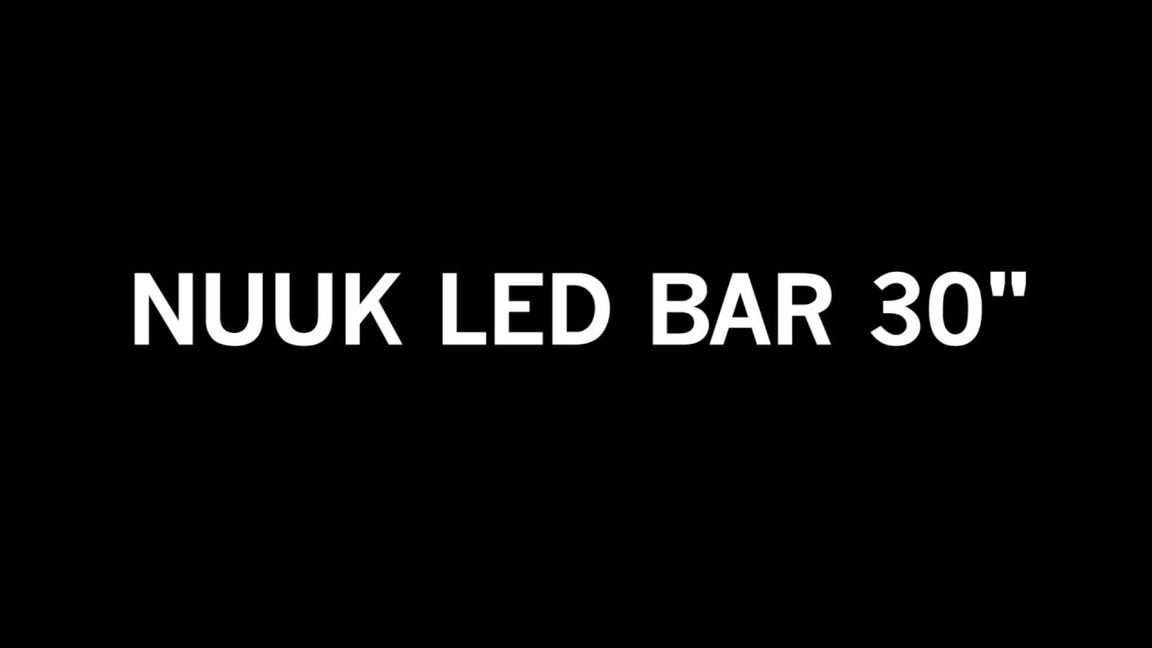 Strands DARK KNIGHT NUUK LED BAR 30″ – Video