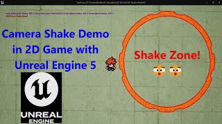 Camera Shake demo for 2D game in Unreal Engine 5