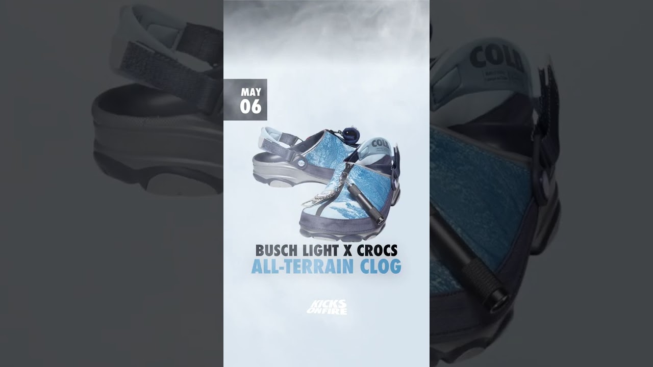 Beer enthusiasts, is this Crocs collab with Busch Light a cop!? 🍻🏔️