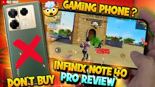 INFINIX NOTE 40 PRO 5G 🔥 Don't buy full reviews 🤯 || free fire gaming test😱 Red War