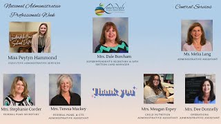 National Administrative Professionals Week: Thank You!