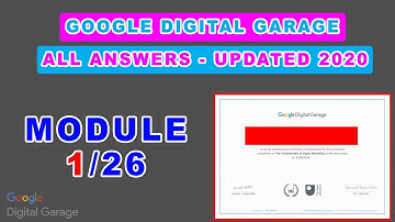 Module 1 - The Online Opportunity Quiz Answers - Google Digital Marketing 2020