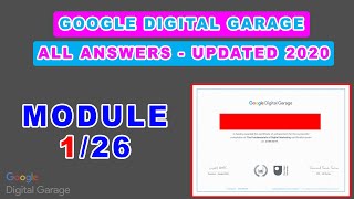 Famous Module 1 - The Online Opportunity Quiz Answers - Google Digital Marketing 2020 Profile