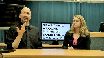 Captioned: ASL Classifiers (Depictive Signing) ABC Story: "The Haunted House" (03) Lifeprint.com