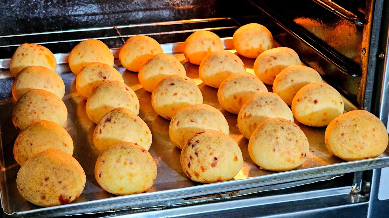 ESSA E A MELHOR RECEITA DE  PÃO DE QUEIJO 3 INGREDIENTES I RÁPIDO I FÁCIL I UMA DELÍCIA