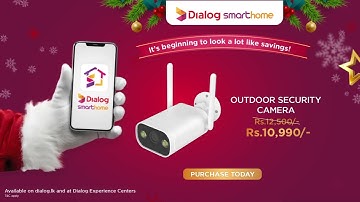 Elevate your home security with the Camera Range from Dialog Smart Home!🎅❄️