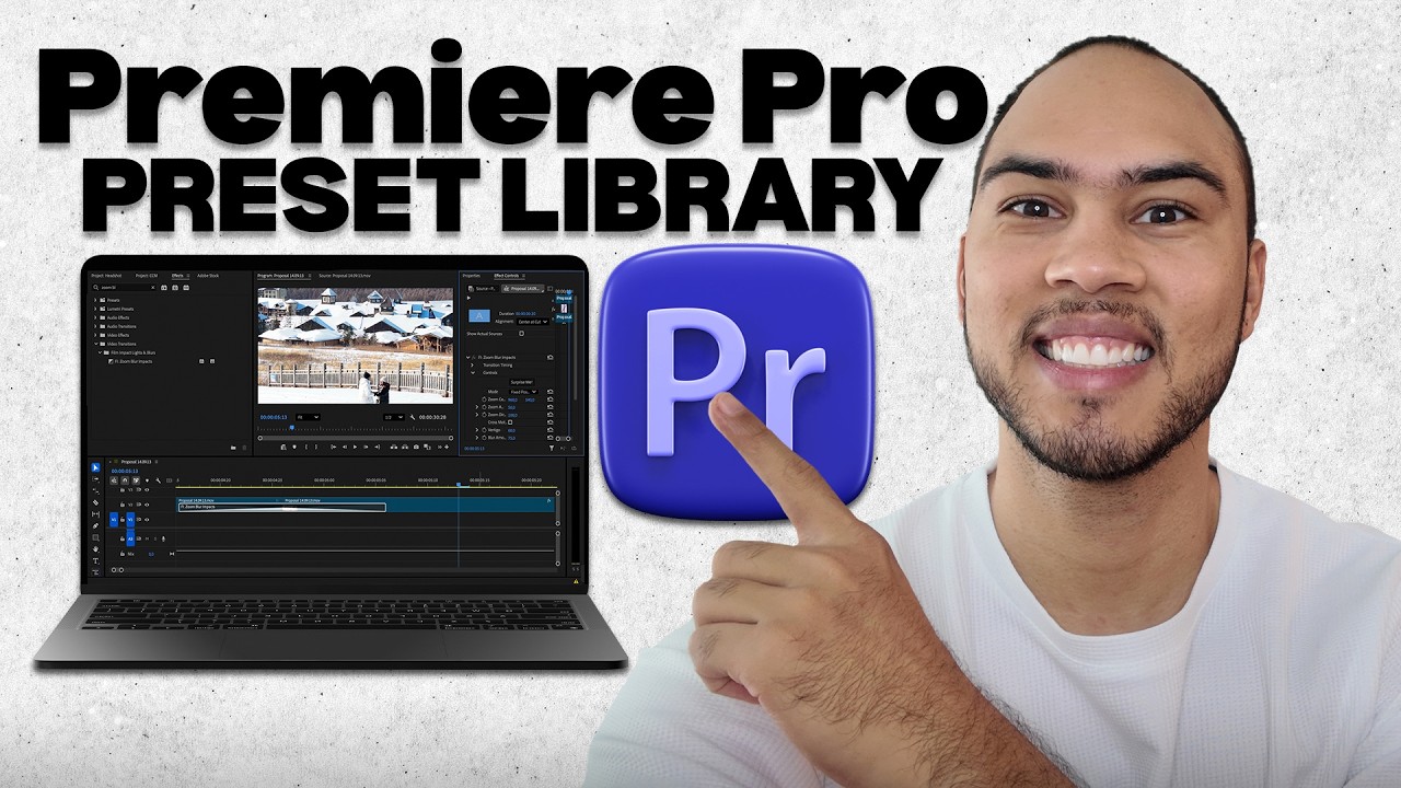 How to Build a Preset Library in Premiere Pro (Save Effects & Speed Up Editing Workflow)