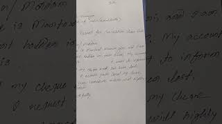 Application For Cancel Cheque