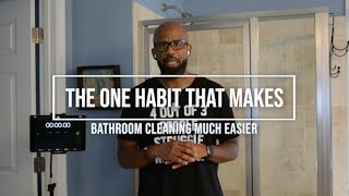 The 1 Habit That Can Make Cleaning Bathroom Glass Much Easier!!  Squeegee, How Long Does It Take?