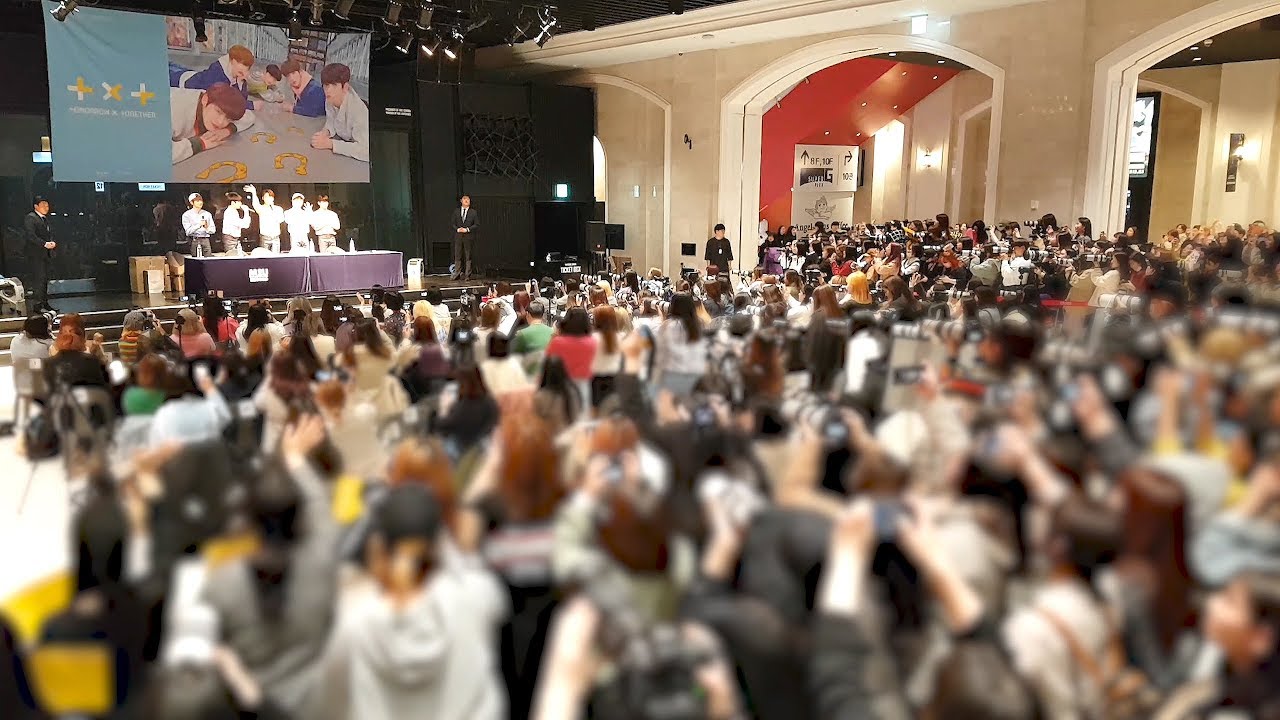 190330 TXT (투바투) : 팬사인회 인파 fansign event, crowd : 오프닝 : 넓은직캠 wide fancam : 롯데월드몰 시네파크