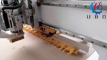 ubo cnc automatic tool change router Jinan cnc ATC with auto feeding functions