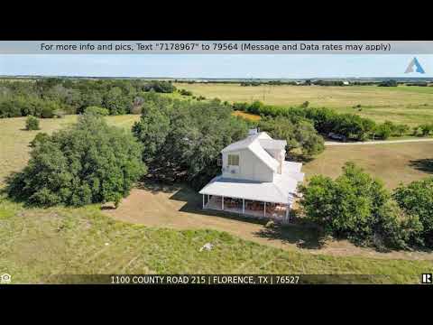 1100 County Road 215, Florence, TX home video tour
