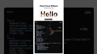 This CSS fire effect is insane 🫣🔥 | Cool CSS Animation | Frontend Tips & Tricks | Web Design Trick