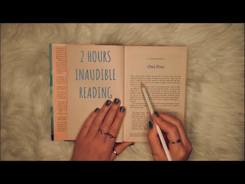 ASMR | 2 HOURS INAUDIBLE READING | Word Tracing, Tingly Whispers, Clicky Mouth Sounds