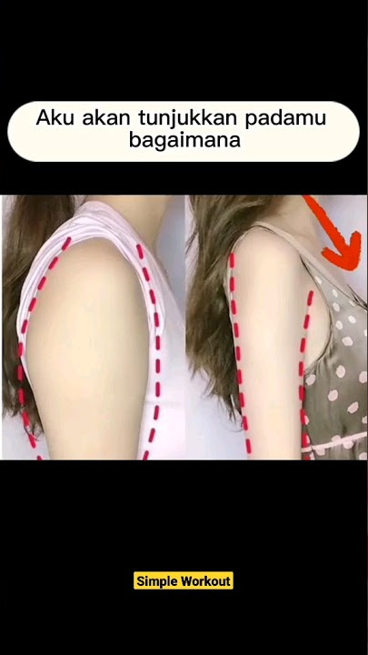 REKOMENDASI SENAM MENGECILKAN LENGAN DAN  MENGHILANGKAN LEMAK PUNGGUNG#short#shorts #workout#senam