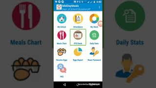 How to enter mid day meal attendance and other details in MDM AP app with TalkBack  every workingday screenshot 2